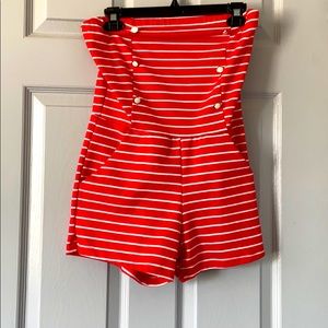 Stripped Romper